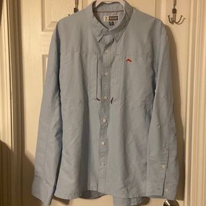 Mens XL Simms fishing shirt with insect shield